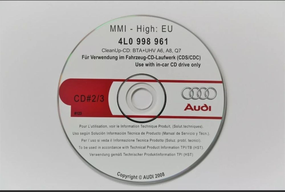 Software Audi MMI 2G : A4, A5, A6, A8, Q7