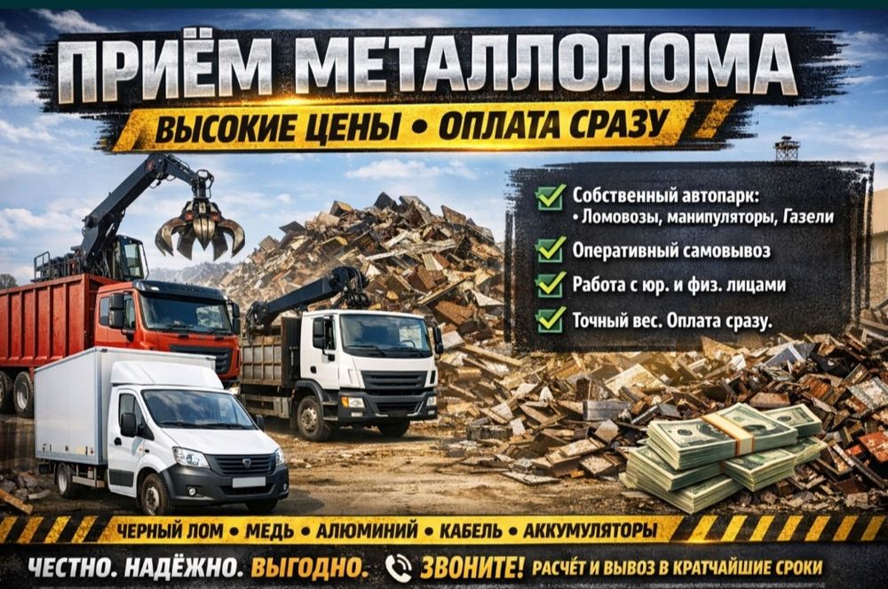 Прием Металл Само вывоз Есть