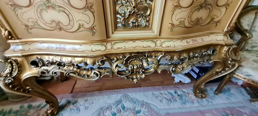 servanta baroc venetian,pictata,vintage,SILIK/comoda/bar,lemn,Italia