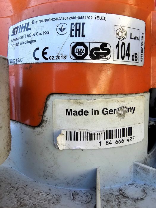 Духалка stihl bg 86с в добро състояние готов за употреба