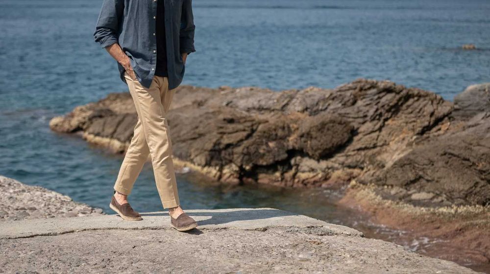 Mocasini espadrile 44 lucrate manual Senator NOI piele naturala moale