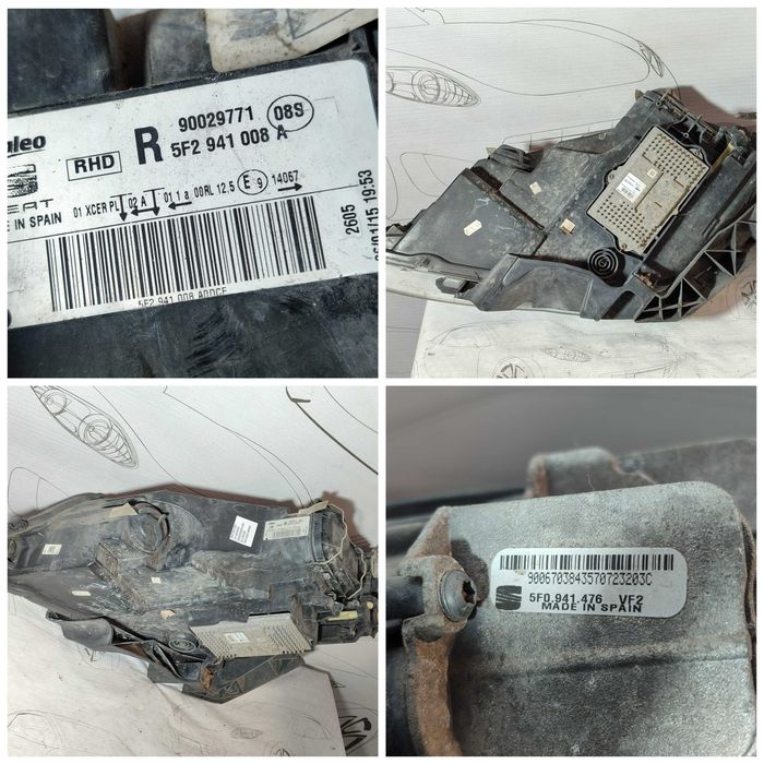 Far dreaptă UK Seat Leon 2015 2.0 TDI 135kW Full LED Cod OEM: 5F2941008A (4H2)