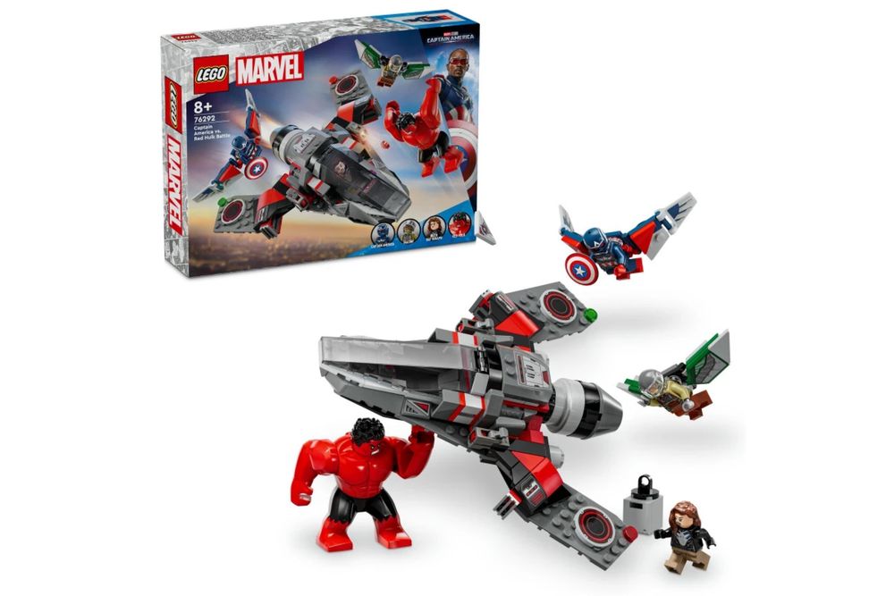 LEGO Marvel 76292 – Captain America vs. Red Hulk Battle – Пълен комплект без Red Hulk