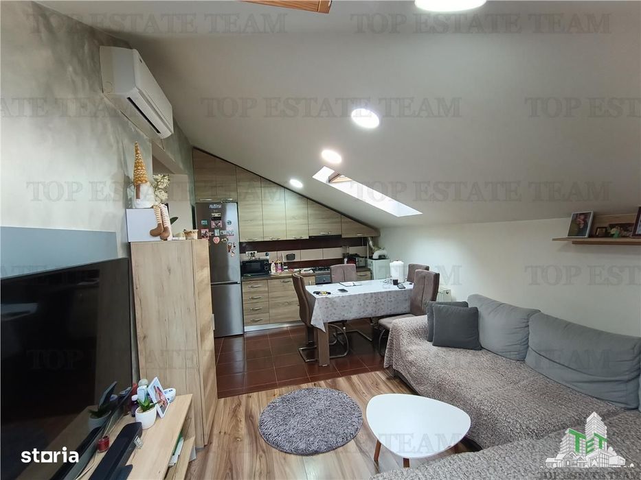 Apartament cochet si utilat complet cu 2 camere, 35mp utili la mansard — fotografia 1