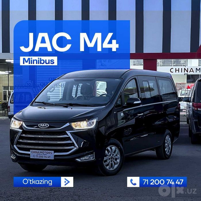 JAC M4+ 2026 yil orindiqlar soni 9va 11 shot spravka sotuvda tayor2026