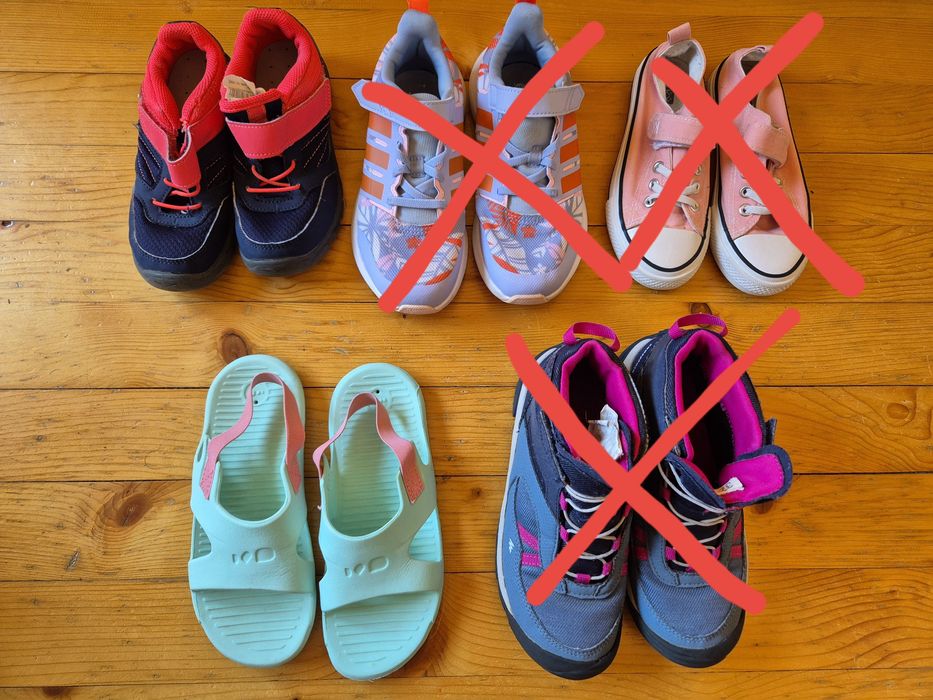 Туристически обувки, спортни обувки, джапанки 31 - 32 номер