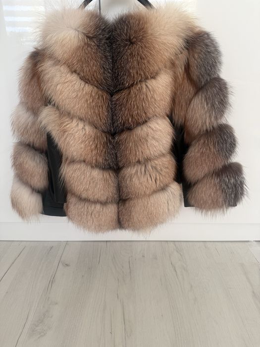 Палто естествен косъм от лисица