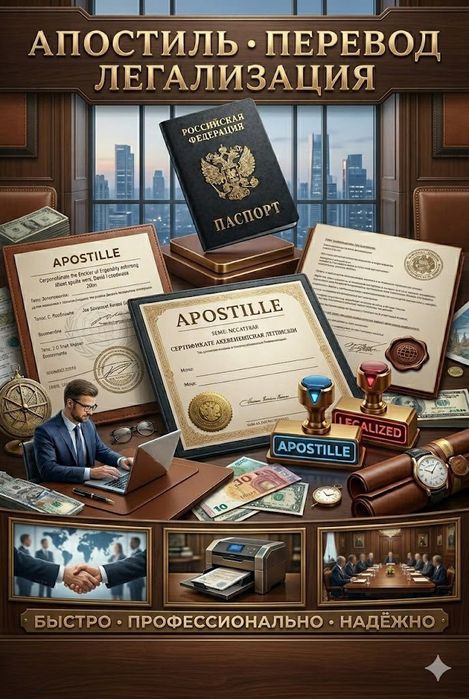Срочный перевод документов,апостиль и нотариальное заверение