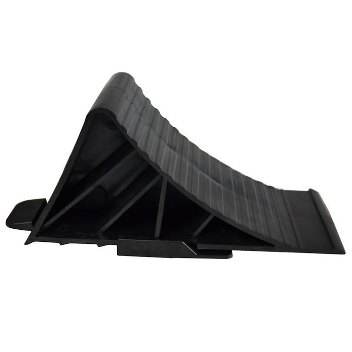 Piedica roata auto BestAutoVest din plastic cu suport fixare, cala blocare roata, 1 buc.