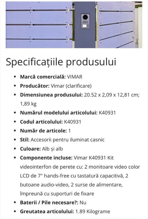 Vimar/Videointerfon