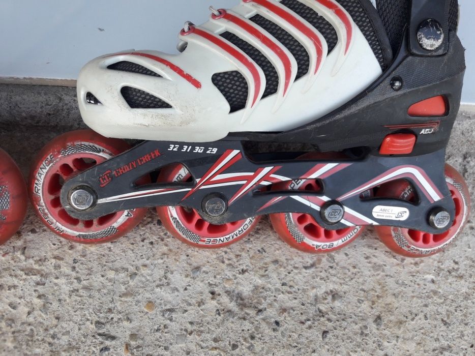 Vand role Crazy Creek reglabile 29-32, roti silicon