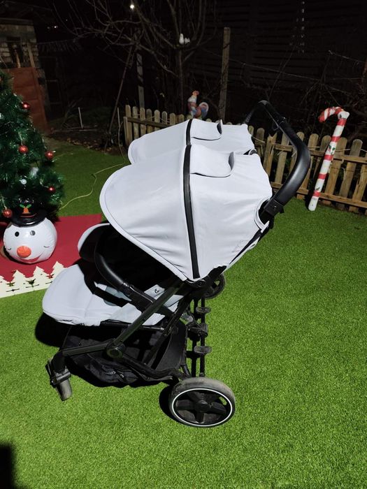 Количка за близнаци Easy Go Echo Cloudy Grey