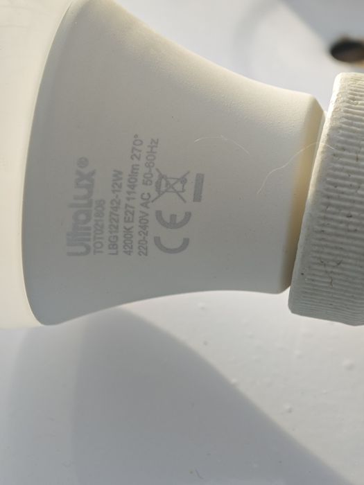 Осветително тяло 5бр, плафониера 40 см с две крушки