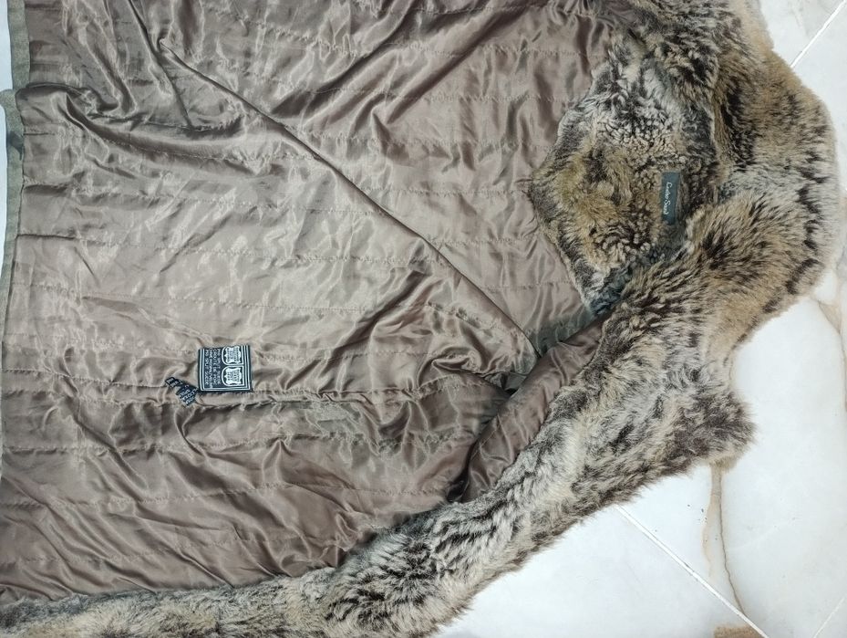 Кожен кожух унисекс с висока яка L - 18 лв