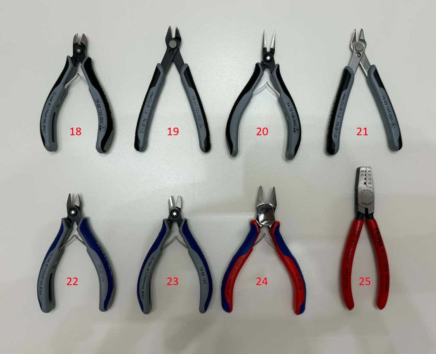 Различни модели клещи KNIPEX