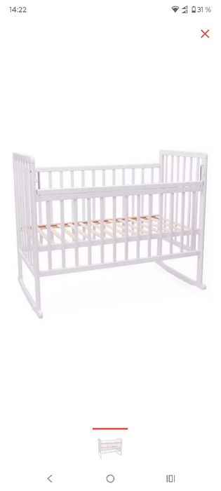 Кровать белый детский