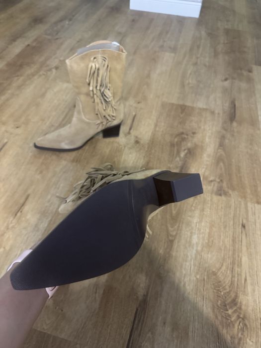 Казаки из натуральной замши