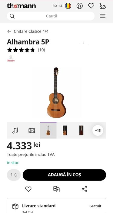 Alhambra 5p Chitara clasica nylon