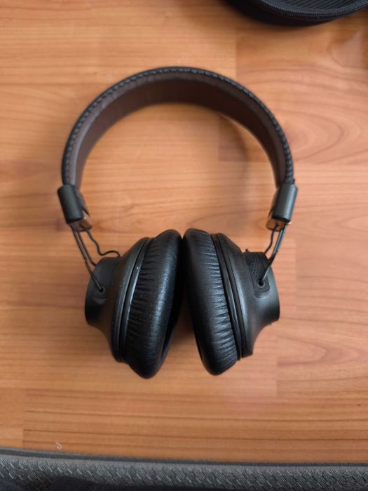 Casti Bluetooth low latency high fidelity NFC Bass Boost Negru Auriu