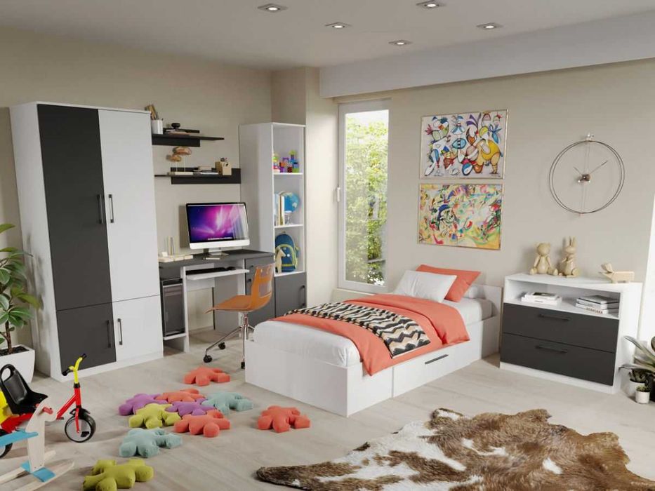 Set Mobila Dormitor Tineret Mihai C14 - Transport Gratuit in 4-10 zile