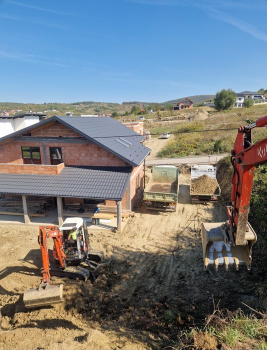 Prestări servicii Excavări demolari sapaturi excavator dumper bobcat