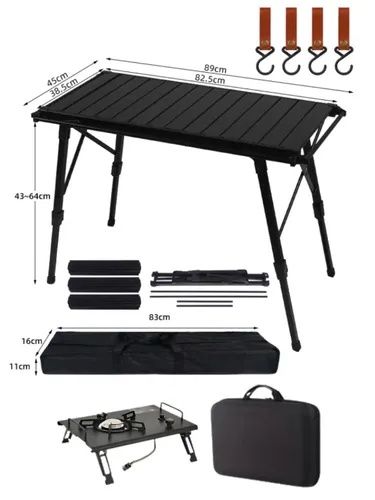 Стол туристический складной с газовой плитой