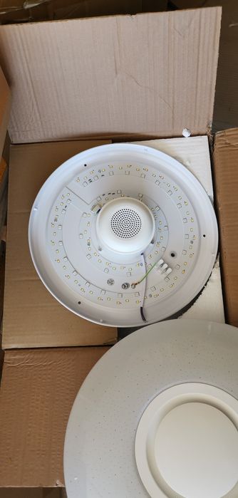 60W RGB плафон Ф36 см музикална Led лампа с високоговорител Димируема