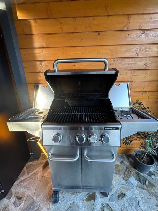 Grătar pe gaz NATERIAL Hudson 3+1 arzătoare
