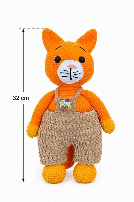 Jucarie din plus pisica - handmade