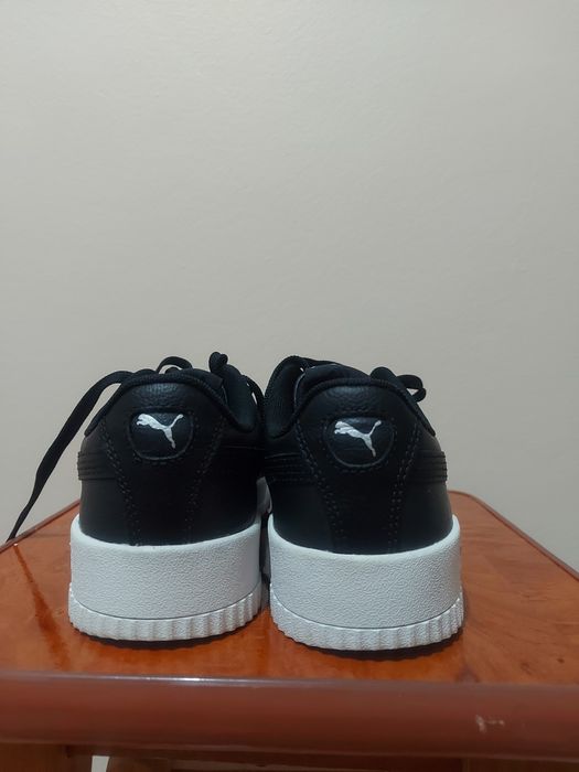 Adidasi Puma Carina L, negri, mărimea 39, din piele naturală