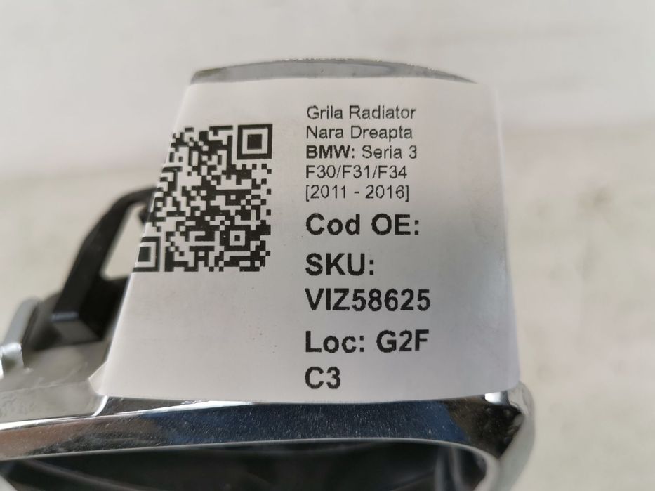 Grila Radiator Nara Dreapta BMW Seria 3 F30/F31/F34 [2011 - 2016] Orig