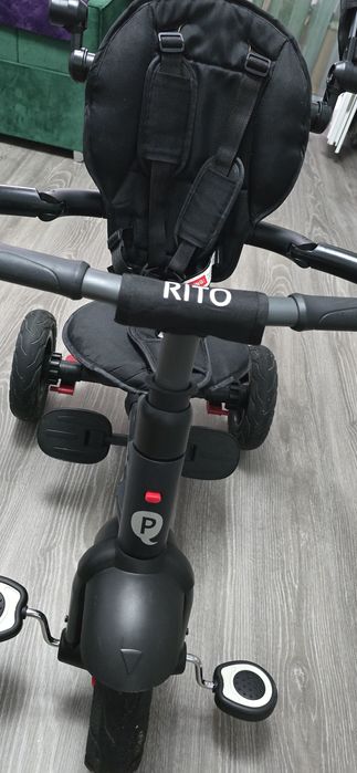 Tricicleta trotineta  cu roti de cauciuc Qplay Rito Rubber