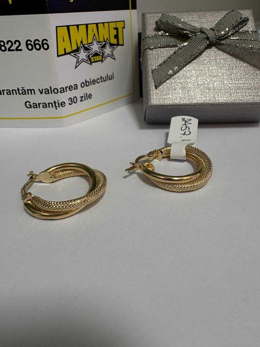 Cercei Rotunzi Aur 14k 2.93gr (cdc)