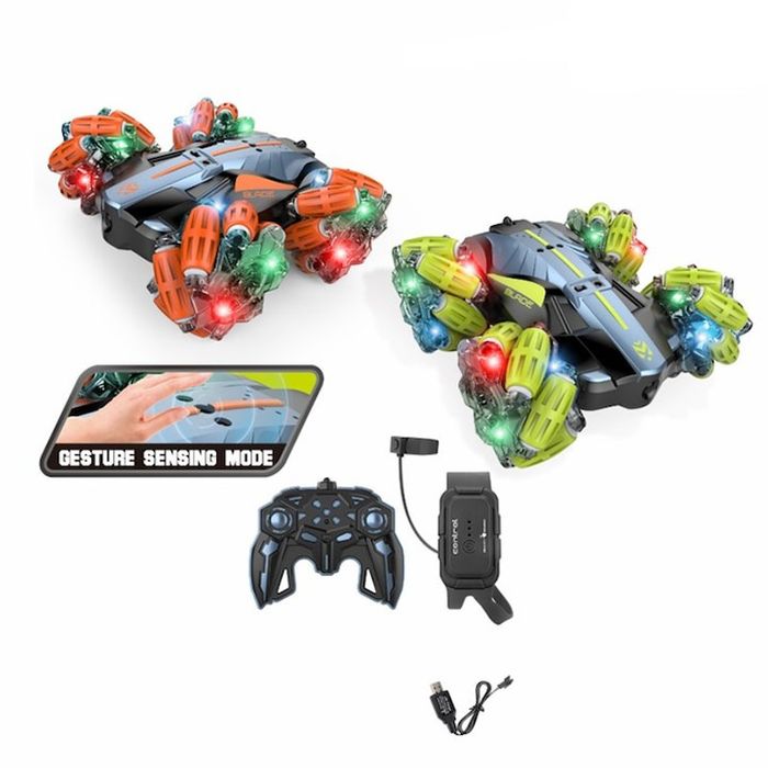 Детска кола, Каскадьор, С дистанционно за ръка и радиоуправление