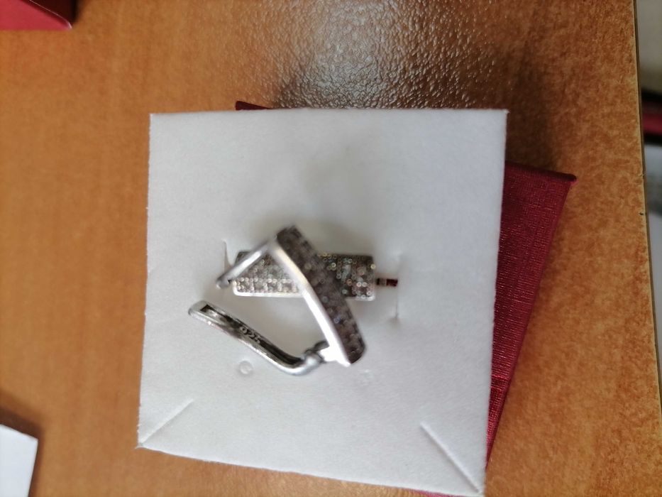 Сребърни обеци проба 925