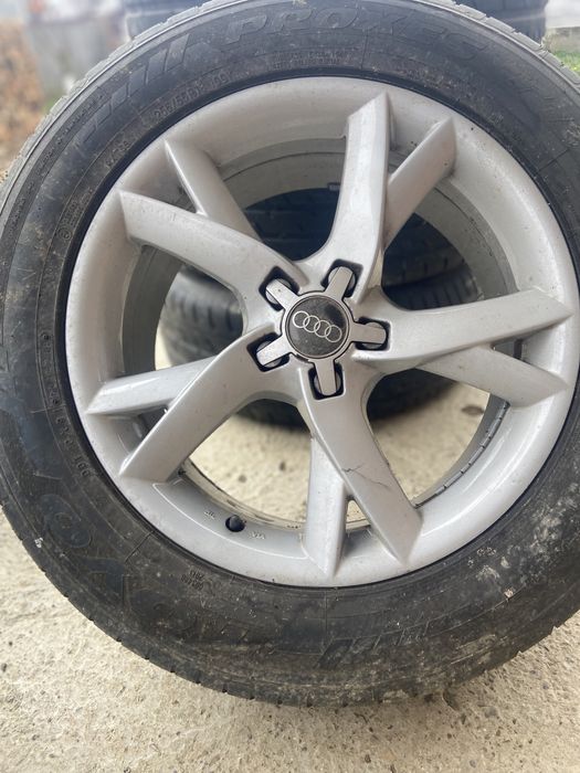 Jante+cauciucuri vara noi audi Q5. 255/55R18
