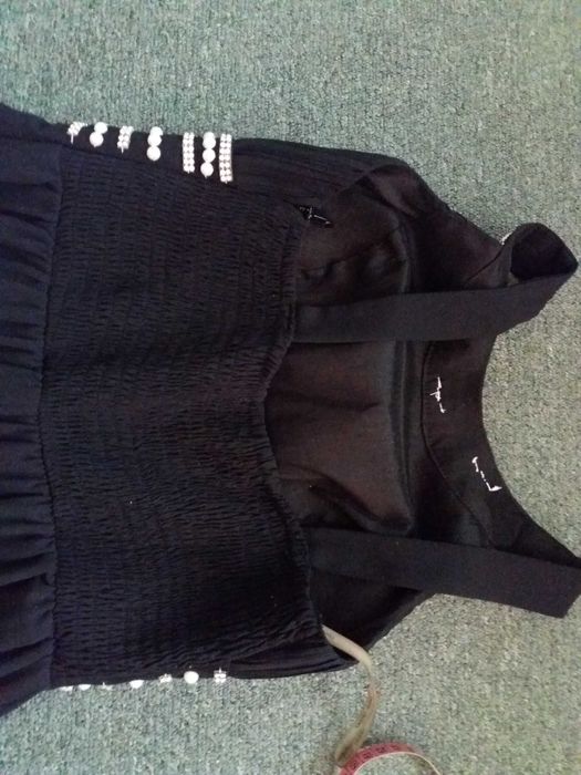 Дълга черна рокля М - 25 лв