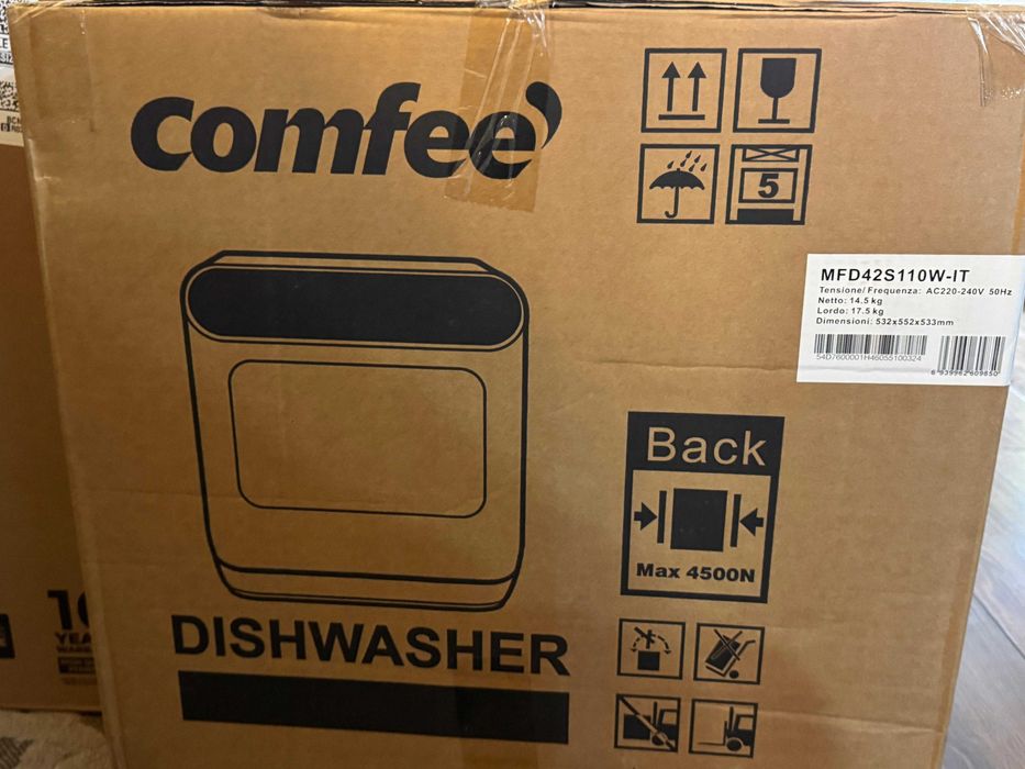 Masina de spalat vase portabila  - COMFEE Mfd42S110W-It sigilata