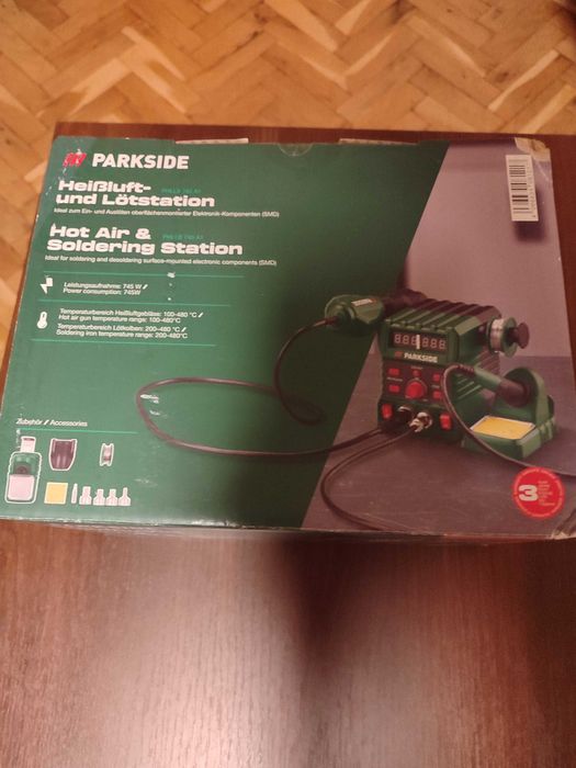 Станция за горещ въздух и запояване Parkside PHLLS 745 A1