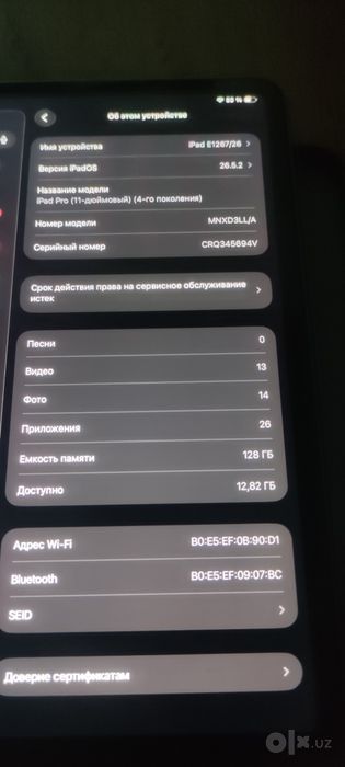 Ipad m2 pro 11dyum