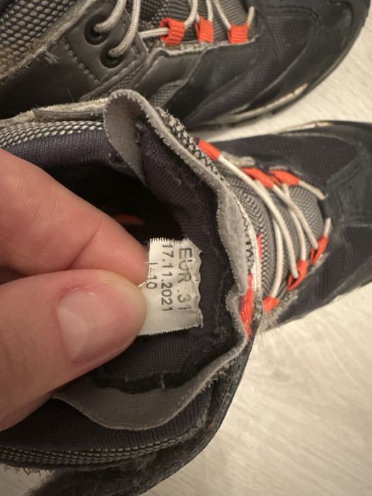 Bocanci drumetie  Impermeabili Mid cu şiret CROSSROCK Gri Copii