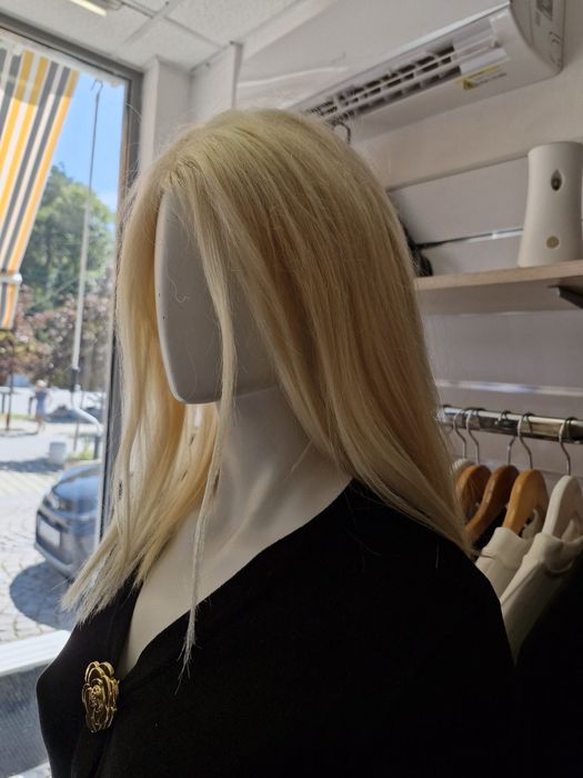 Дамска перука от естествен косъм