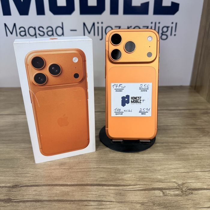 iPhone 17 Pro (4 kunlik) orange NASIYA BOR