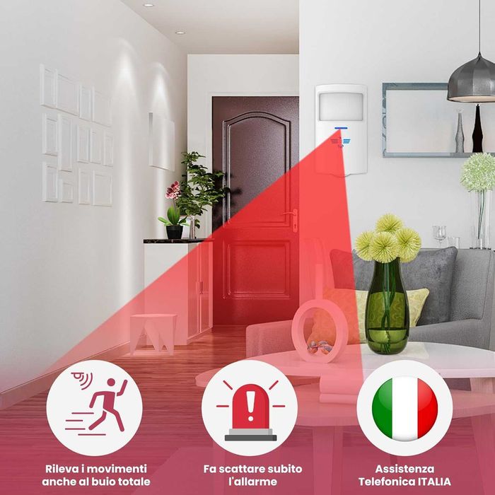 Безжична домашна аларма WiFi за крадци със сензори за врати и прозорци