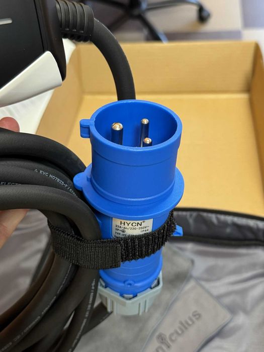 7 кВт Преносимо Зарядно Зарядна Станция Електромобил Зареждачка 32А