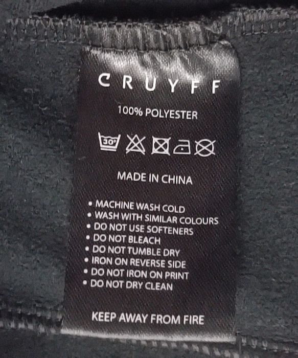 Cruyff Tech Turn Sweatshirt оригинално горнище S черен суичър горно горница