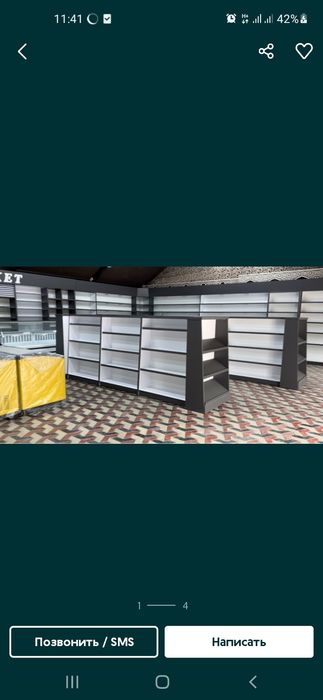 Стеллаж полка витрина на заказ