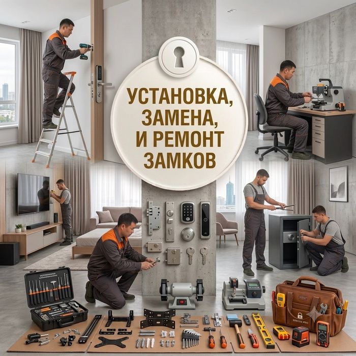 Установка, замена, ремонт замков и ручек с гарантией