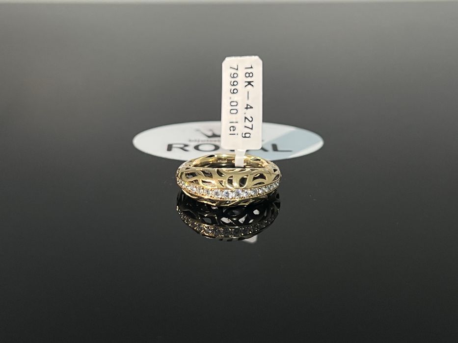 Bijuteria Royal CB : Inel dama diamante aur 18K 750 4,27 grame