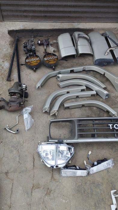 Ласты бампера Прадо 78